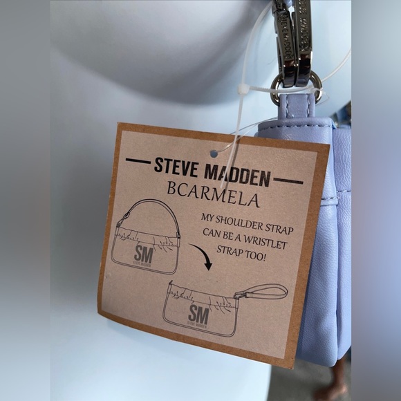 Steve Madden BCARMELA color Blue Shoulder/Crossbody Bag New 100% Authentic - Picture 5 of 9